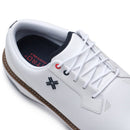 Payntr Reserve Classic Tour RS Waterproof Spiked Shoes - White/Navy/Tan