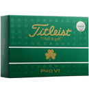 Titleist Pro V1 Ltd Edition Golf Balls - White/Shamrock - 12 Pack