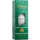Titleist Pro V1 Ltd Edition Golf Balls - White/Shamrock - 12 Pack