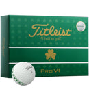 Titleist Pro V1 Ltd Edition Golf Balls - White/Shamrock - 12 Pack