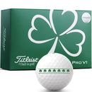 Titleist Pro V1 Golf Balls - White/Shamrock - 6 Ball Pack