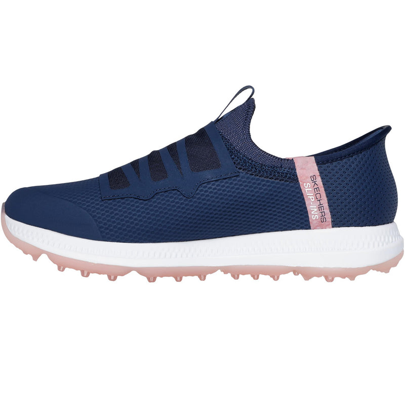 Skechers Elite 5 Slip-Ins Ladies Spikeless Waterproof Shoes -  Navy/Pink