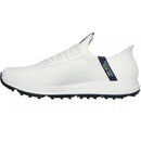 Skechers Elite 5 Slip-Ins Spikeless Waterproof Shoes - White/Navy
