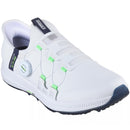 Skechers Elite 5 Slip-Ins Spikeless Waterproof Shoes - White/Navy