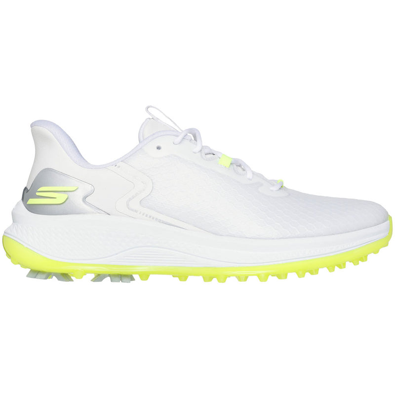 Skechers Go Golf Blade GF Slip-In Spiked Waterproof Shoes - White/Yellow