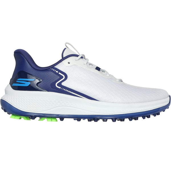 Skechers Go Golf Blade GF Mens Spikeless Shoes - White/Navy/Blue