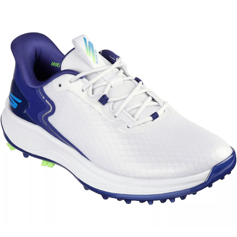 Skechers Go Golf Blade GF Mens Spikeless Shoes - White/Navy/Blue