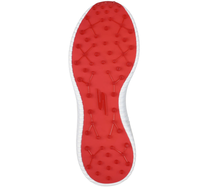 Skechers Go Golf Max 3 Mens Spikeless Waterproof Shoes - Grey/Red