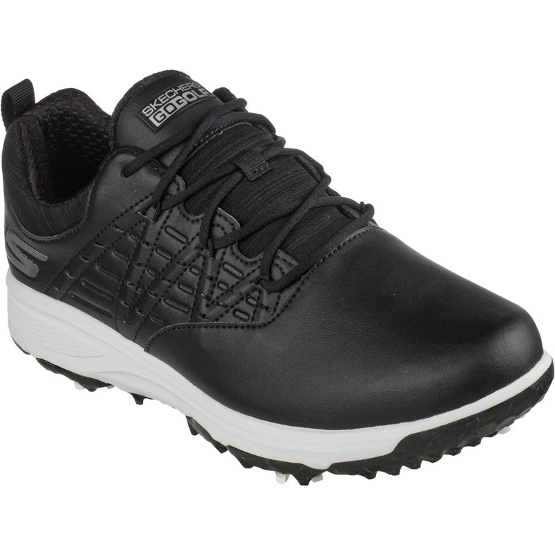 Skechers Go Golf Pro 2 Ladies Spiked Waterproof Shoes - Black/White
