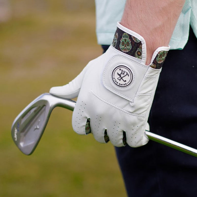Skins Leather Golf Glove - Dia de los Muertos