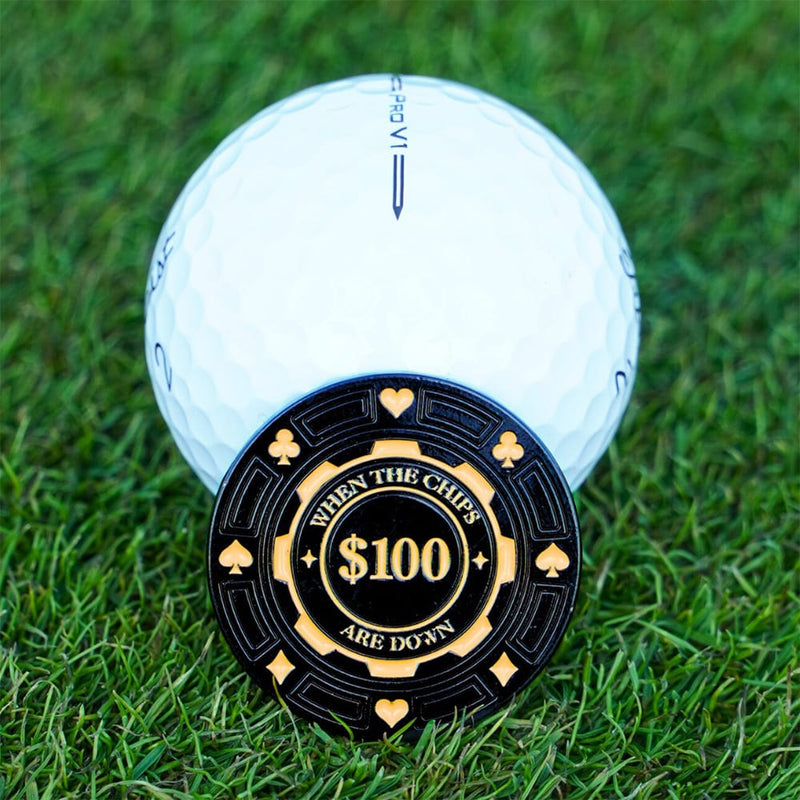 Skins Golf Poker Chip Ball Marker