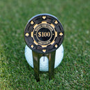 Skins Golf Poker Chip Pitch Mark Repairer