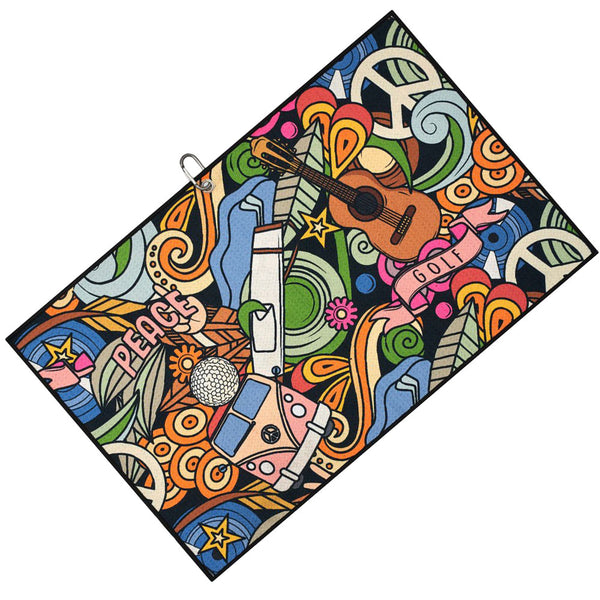Skins Golf Towel - Peace & Golf