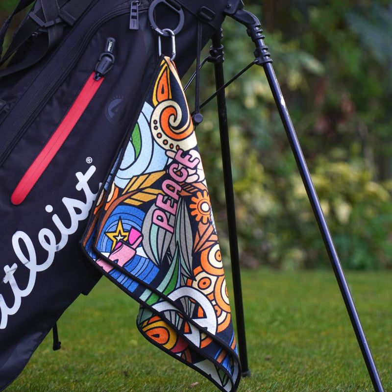 Skins Golf Towel - Peace & Golf