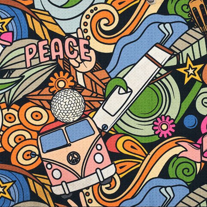 Skins Golf Towel - Peace & Golf