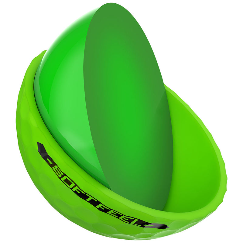 Srixon Soft Feel Golf Balls - Brite Green - 12 Pack