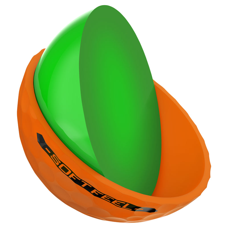 Srixon Soft Feel Golf Balls - Brite Orange - 12 Pack