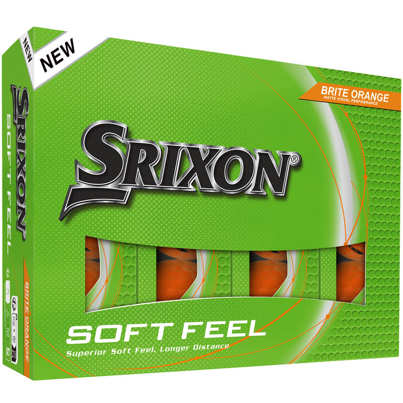 Srixon Soft Feel Golf Balls - Brite Orange - 12 Pack