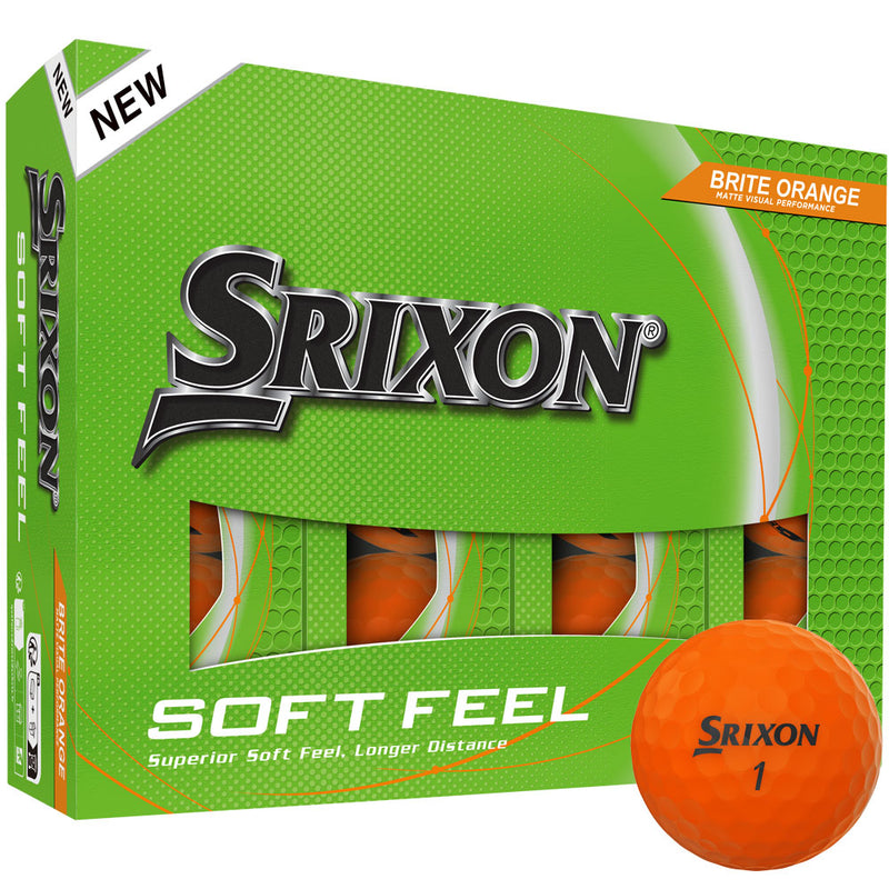 Srixon Soft Feel Golf Balls - Brite Orange - 12 Pack