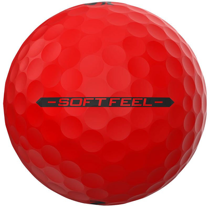 Srixon Soft Feel Golf Balls - Brite Red - 12 Pack