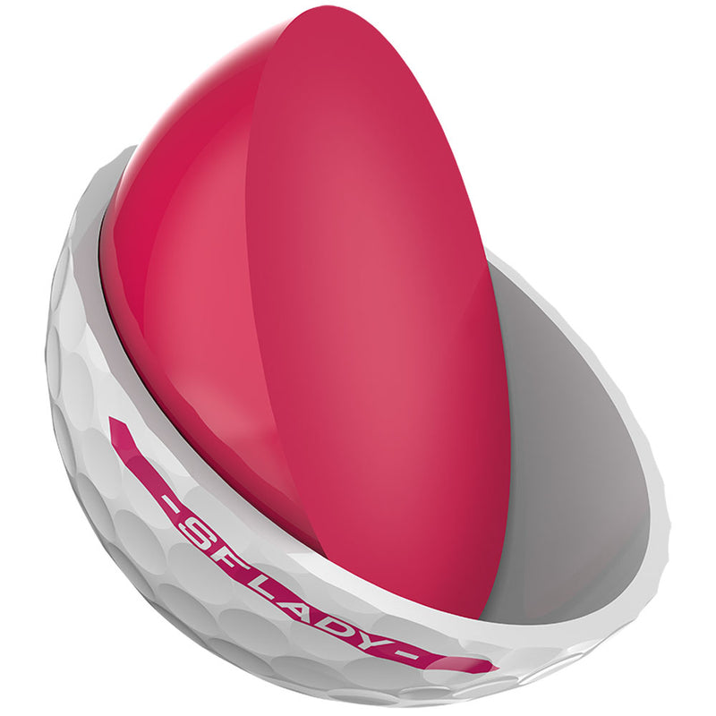 Srixon Soft Feel Ladies Golf Balls FREE Personalisation - White