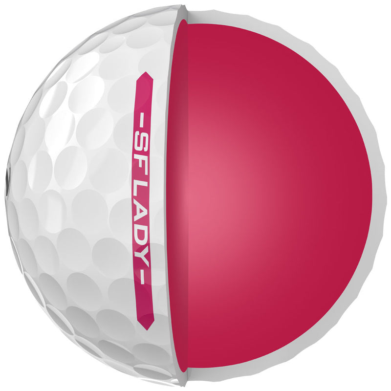 Srixon Soft Feel Ladies Golf Balls FREE Personalisation - White