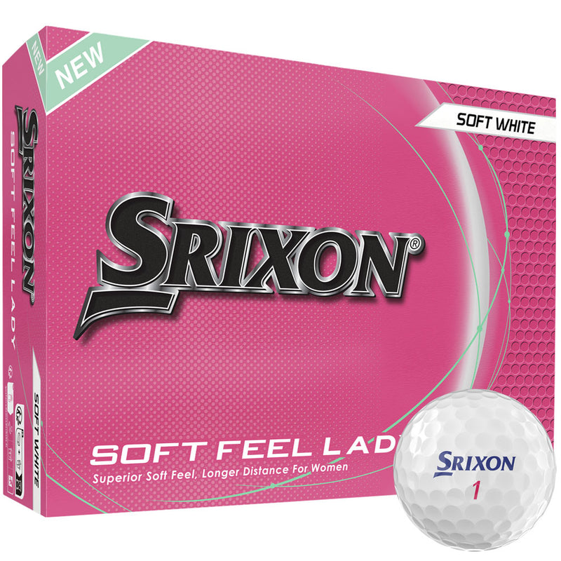 Srixon Soft Feel Ladies Golf Balls FREE Personalisation - White