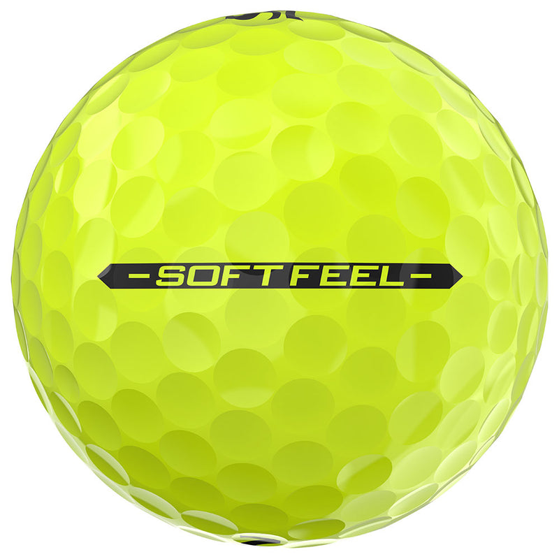 Srixon Soft Feel Golf Balls - Yellow - 12 Pack