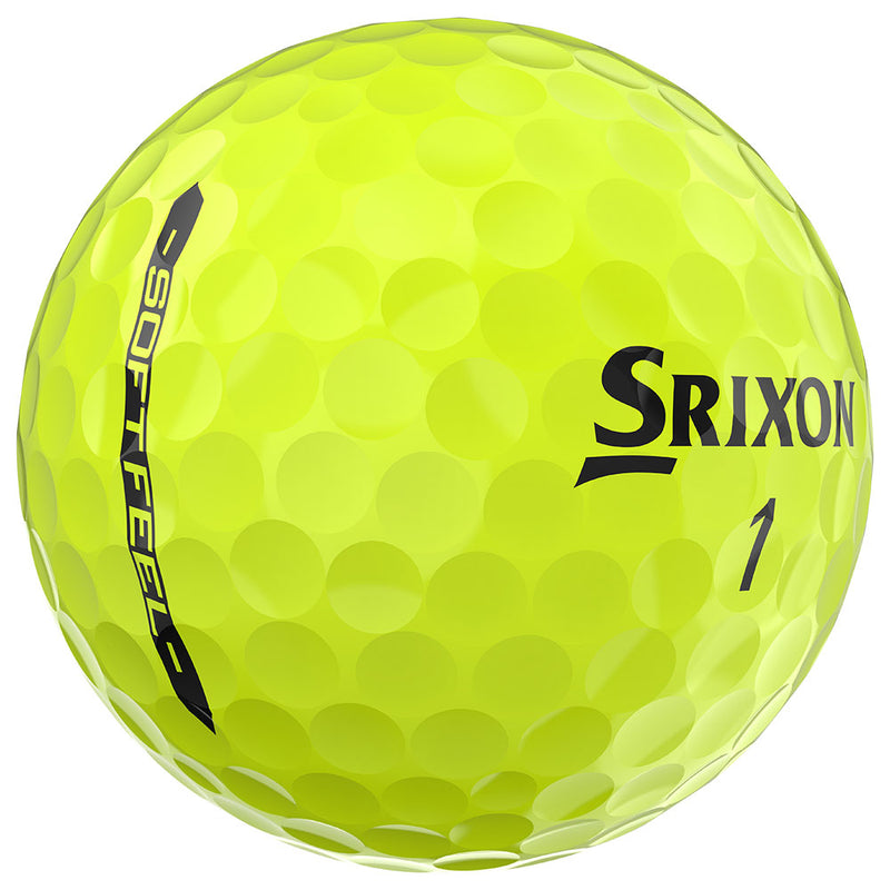 Srixon Soft Feel Golf Balls - Yellow - 12 Pack