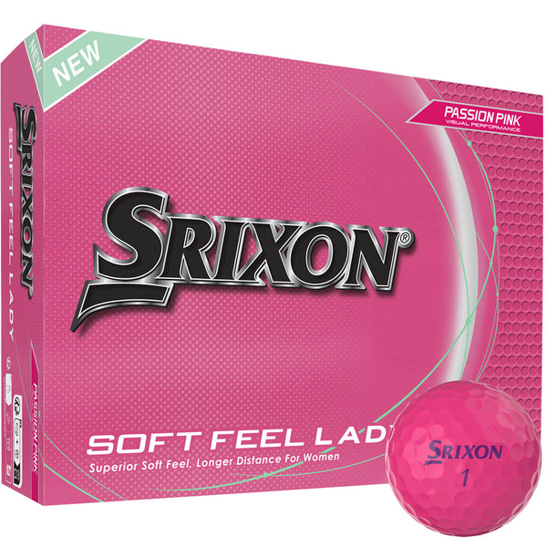 Srixon Soft Feel Ladies Golf Balls - Pink - 12 Pack