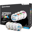 TaylorMade SpeedSoft Golf Balls - Ink Multi - 12 Pack