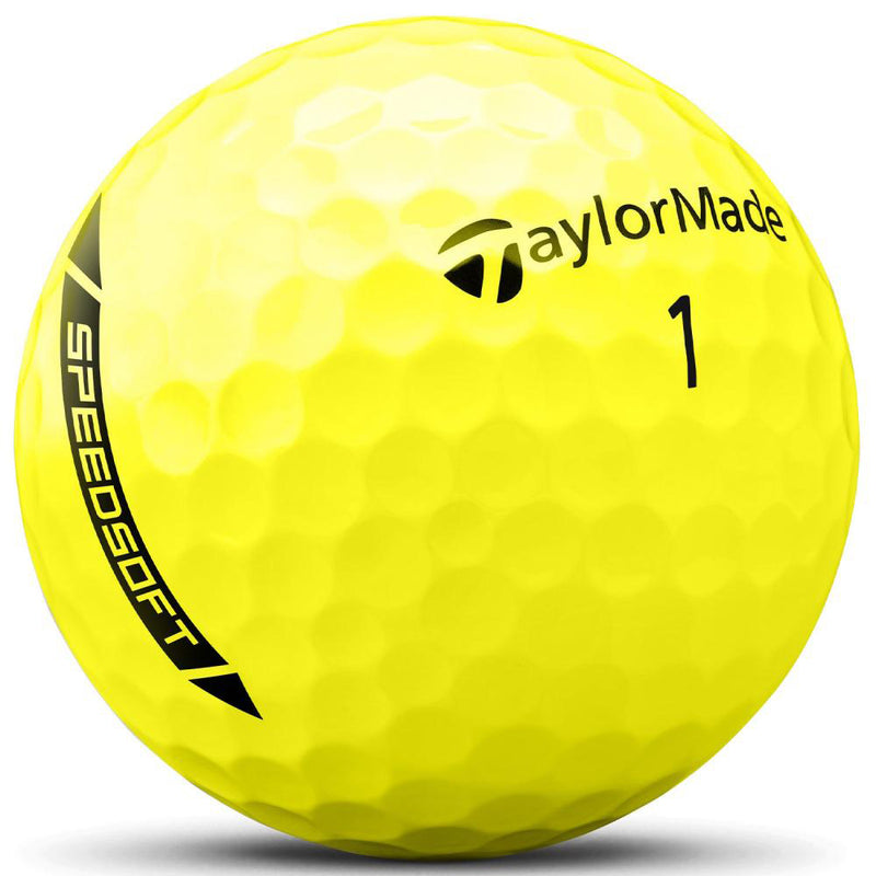 TaylorMade Speedsoft Golf Balls - Hi-Vis Yellow - 12 Pack