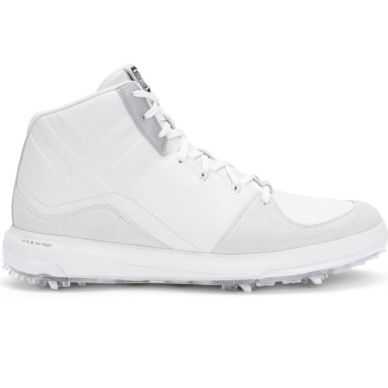 PAYNTR X Sport Mid LE Waterproof Spiked Shoes - White/Black/Metallic Silver