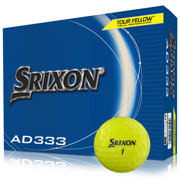 Srixon AD333 Golf Balls - Yellow - 12 Pack
