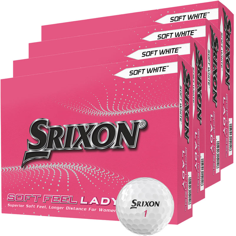 Srixon Soft Feel Lady Golf Balls - Soft White - 4 For 3 Dozen