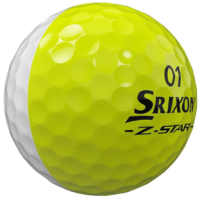 Srixon Z-Star Divide Golf Balls - White/Yellow - 12 Pack
