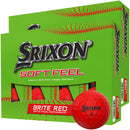 Srixon Soft Feel Golf Balls - Brite Red - Double Dozen