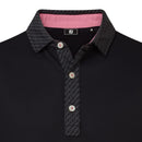 FootJoy Star Geo Trim Pique Polo Shirt - Black