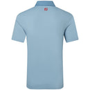 FootJoy Star Geo Trim Pique Polo Shirt - Chambray/Coastal Blue
