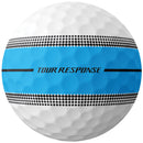TaylorMade Tour Response Stripe Balls - Neon Blue - 12 Pack