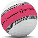 TaylorMade Tour Response Stripe Balls - Neon Pink - 12 Pack