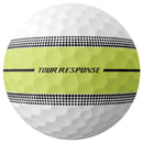 TaylorMade Tour Response Stripe Balls - Neon Yellow - 12 Pack