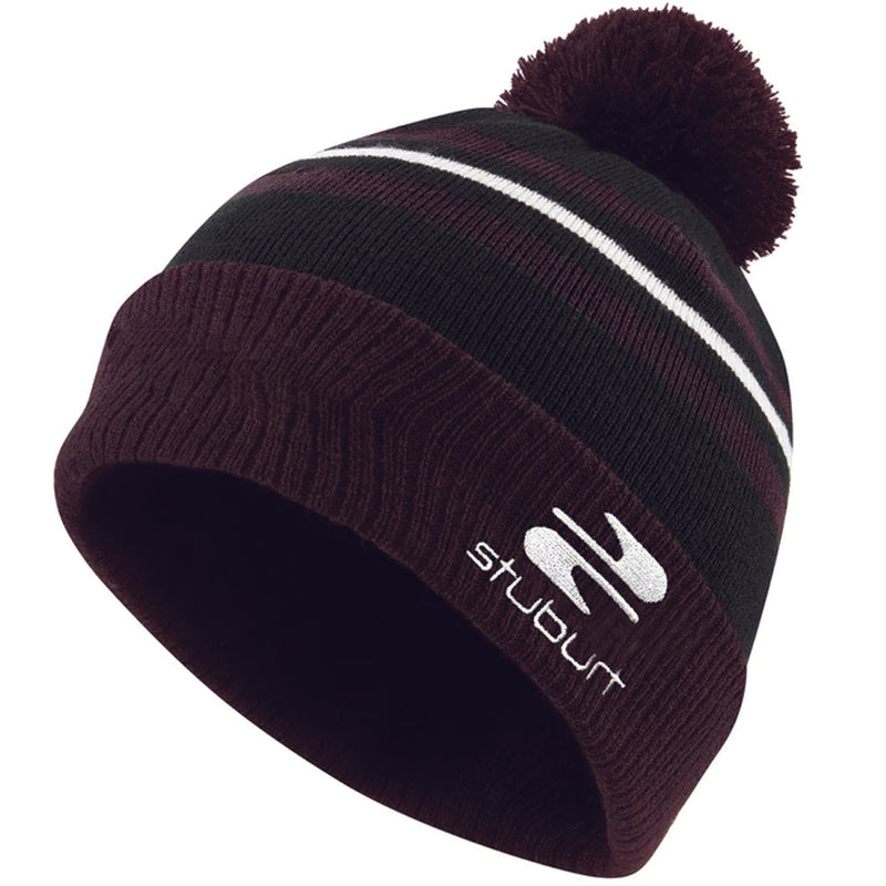 Stuburt Noble Bobble Golf Bobble Beanie - Cherry Red
