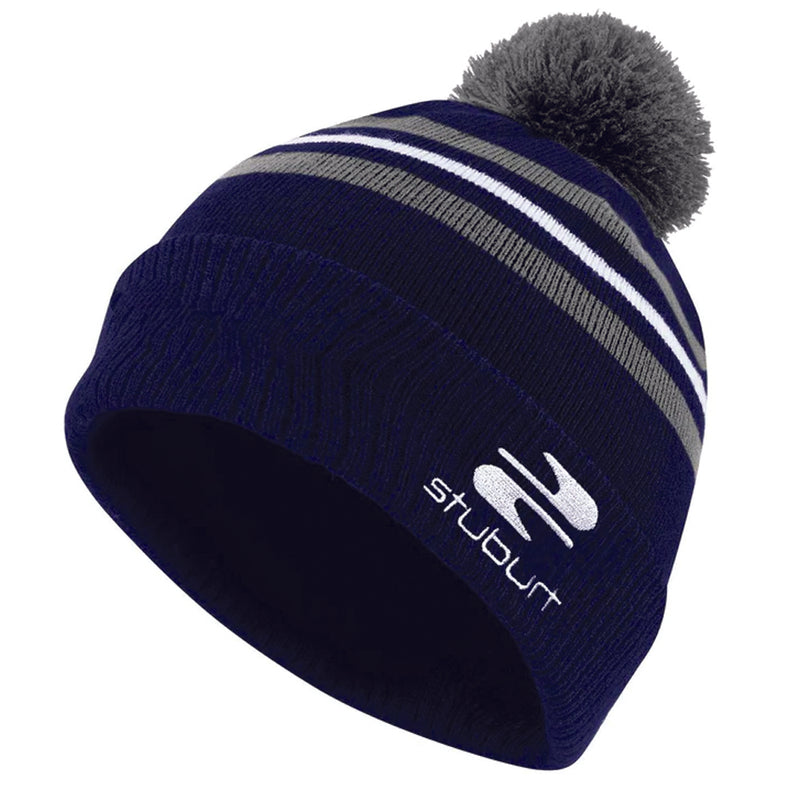 Stuburt Noble Bobble Golf Bobble Beanie - Navy