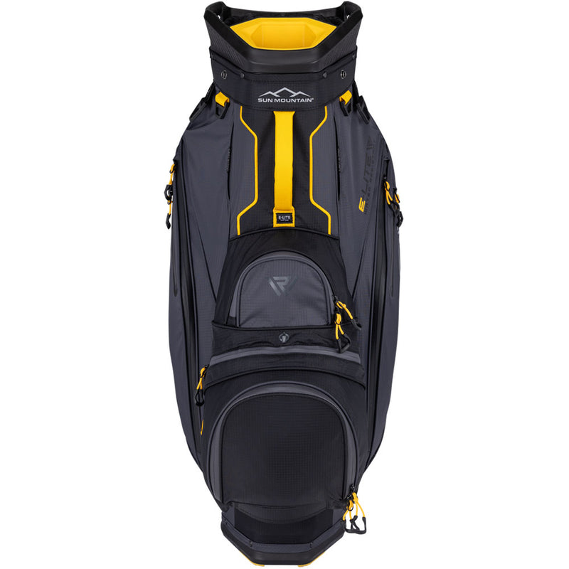Sun Mountain E-Lite Cart Bag - Black/Steel/Gold