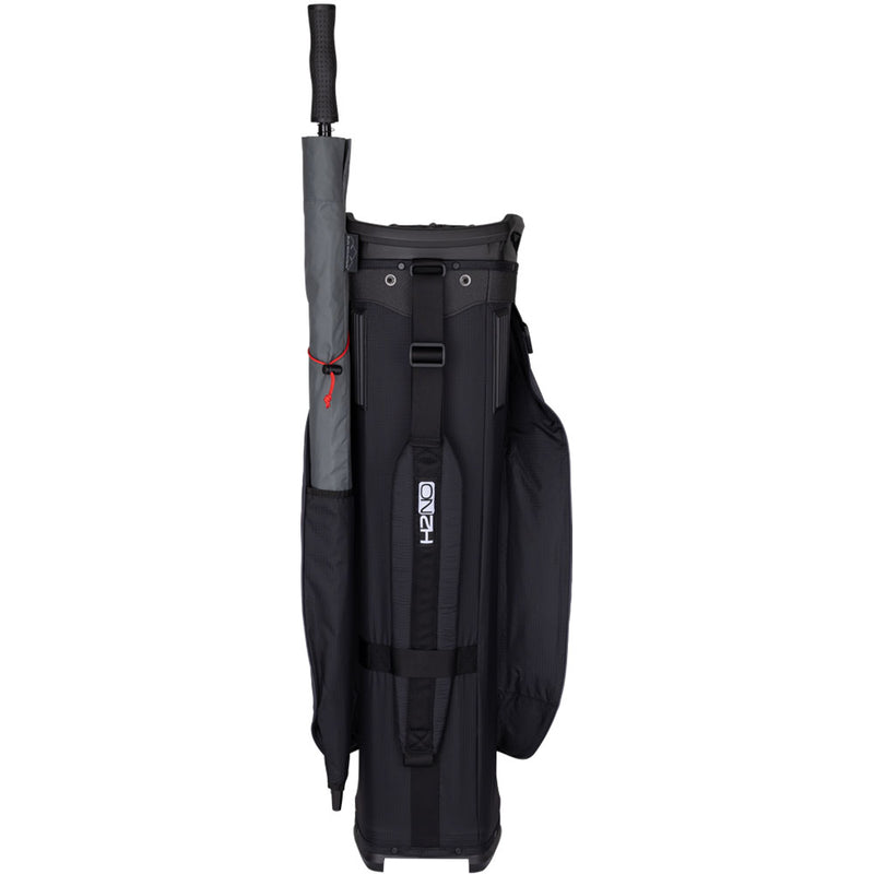 Sun Mountain H2NO Lite Waterproof Cart Bag - Black/Steel/Red