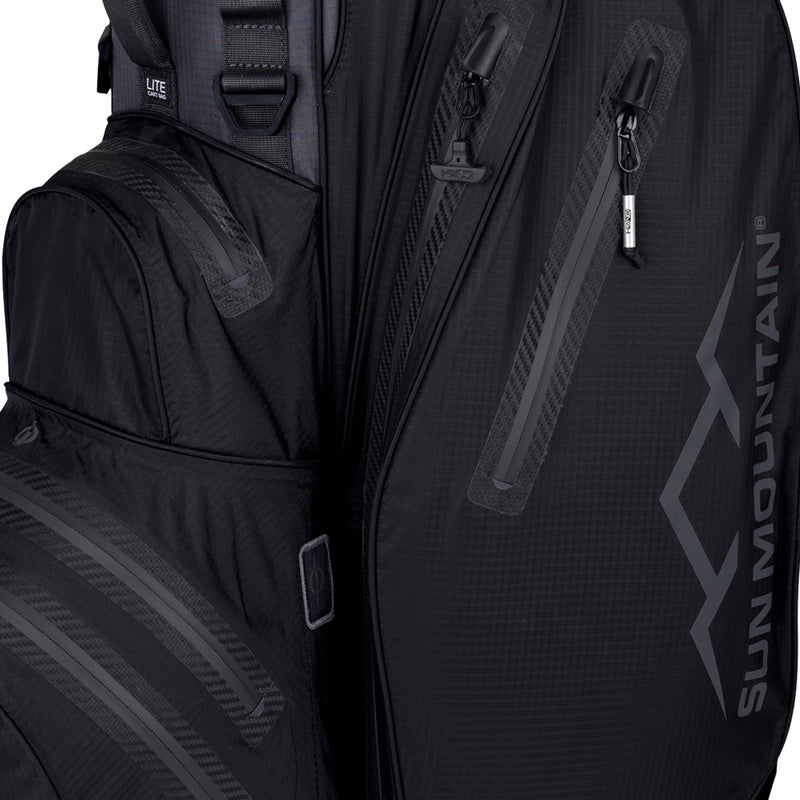 Sun Mountain H2NO Lite Waterproof Cart Bag - Steel/Black