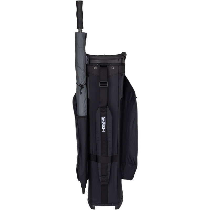 Sun Mountain H2NO Staff Waterproof Cart Bag - Black/Steel/Red