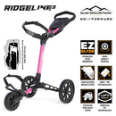 Sun Mountain Ridgeline 3-Wheel Push Trolley - Pink