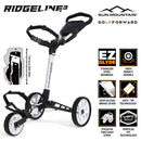 Sun Mountain Ridgeline 3-Wheel Push Trolley - White
